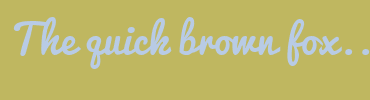 Image with Font Color B8CBE5 and Background Color BFB760
